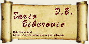 Dario Biberović vizit kartica